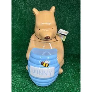 Disney Winnie the Pooh with Honey Pot treasure craft ceramic RARE Zach Designs